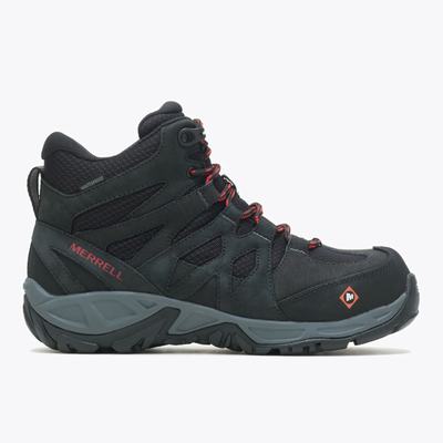 Merrell Siren Mid Waterproof Alloy Toe Arbetsskor Dam Svarta (SE326871)